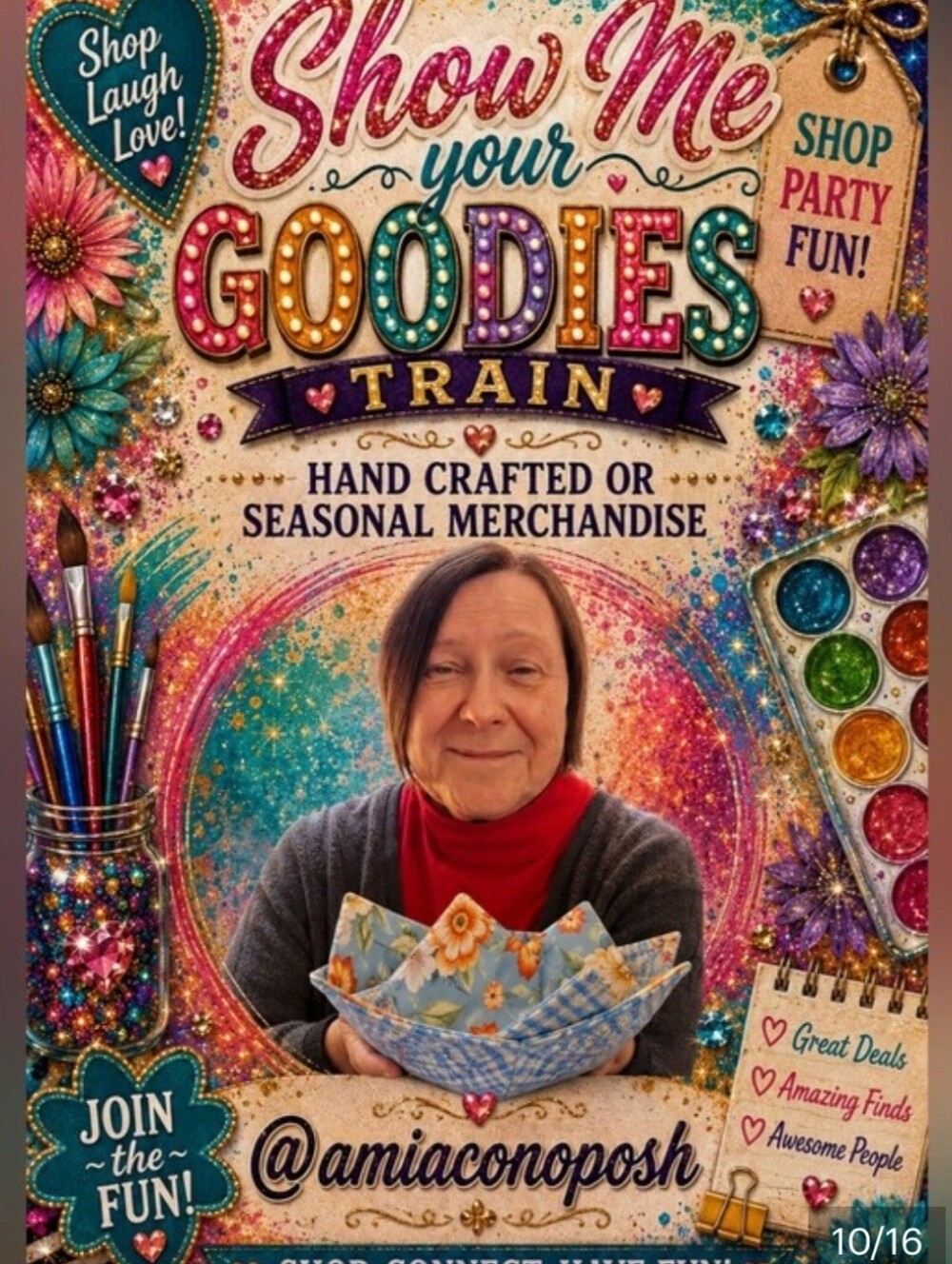 9/14 Show Me Your Goodies Share Show Train Handcrafted Or Seasonal Items 8am - Picture 2 of 2